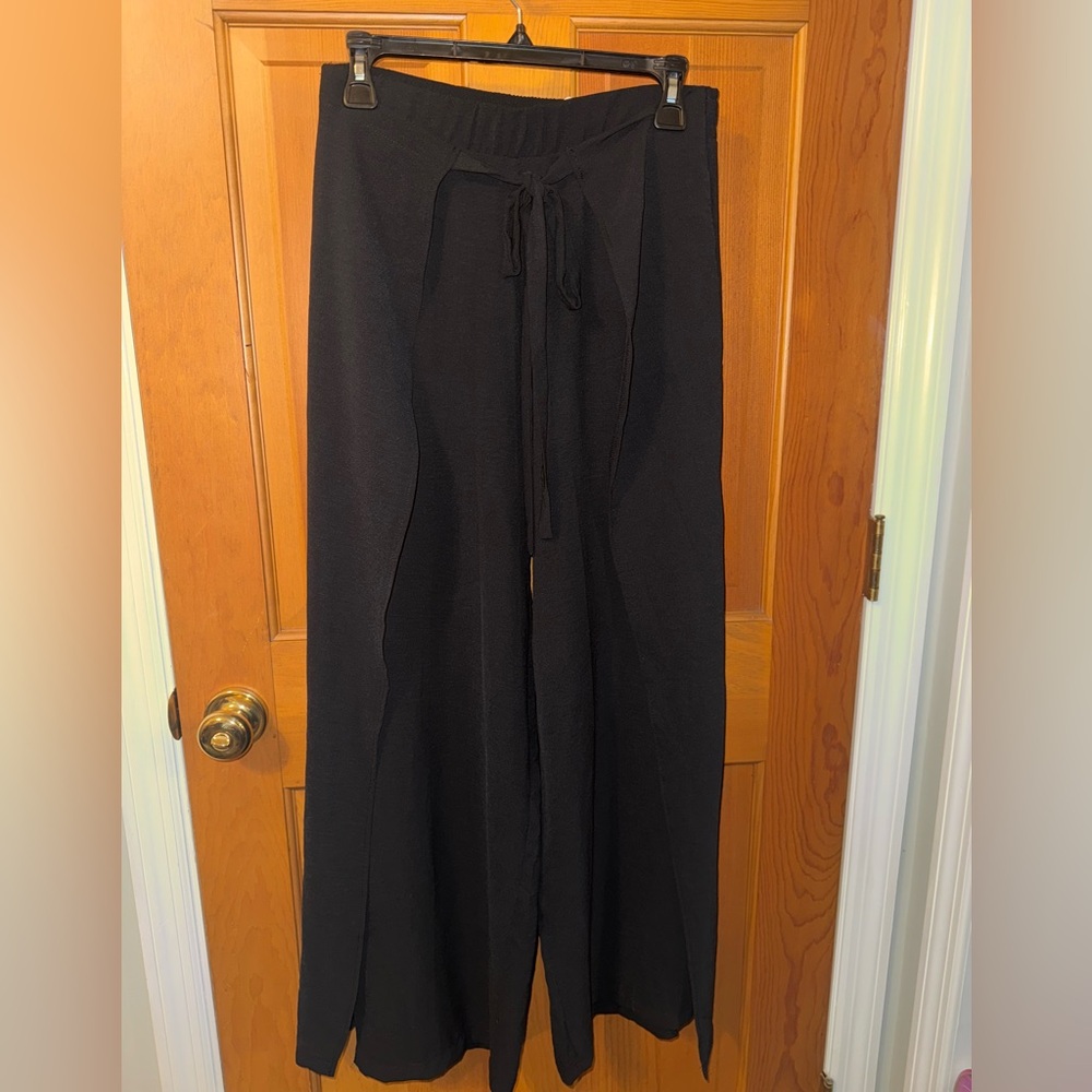 Zara Charcoal Pleated Trousers